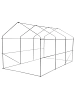 ZAHRADNÍ TUNEL 200x350x200 cm PE KONSTRUKCE ZELENÁ OCEL