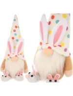 MEDVÍDEK GHOOM 25CM VE SNECH CHLAPEC JARNÍ DEKORACE