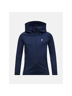 Dětská mikina PEAK PERFORMANCE Jr Rider Essentials Zip Hood, barva tmavě modrá