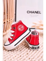 Dětské Tenisky Vysoké Se Zipem BIG STAR HH374190 Červené