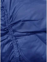 Dámská bunda v chrpové barvě pro přechodné období s károvanou podšívkou (842) Dámská bunda v chrpové barvě pro přechodné období s károvanou podšívkou (842)