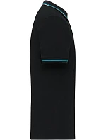 Daiber JN 1306 Pánské těžké piqué polo s proužky 02.1306 black/white/turquoise Daiber JN 1306 Pánské těžké piqué polo s proužky 02.1306 black/white/turquoise