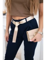 Kalhoty Puntor s páskem námořnická modř