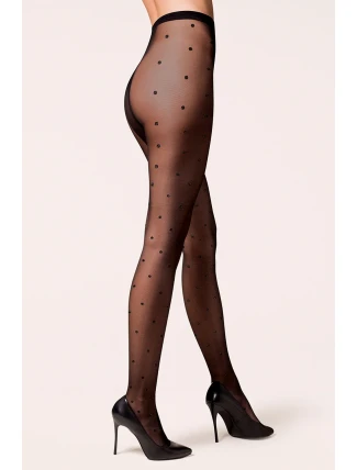 Dámské punčocháče 471 Puntina nero-silver - GABRIELLA