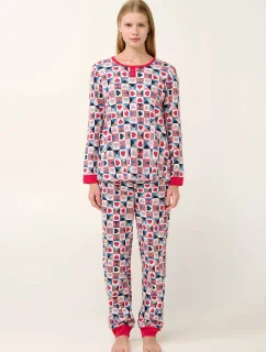 Vamp - Dámské bavlněné pyžamo s motivem srdíček 21933 - Vamp