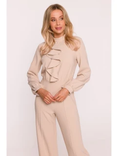 Dámský overal S420  béžový -  Stylove