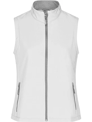 Daiber JN 1127 Dámská 2-vrstvá promo softshellová vesta 02.1127 white/white Daiber JN 1127 Dámská 2-vrstvá promo softshellová vesta 02.1127 white/white