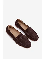Mokasiny z Přírodního Semiše Vinceza 18122 Čokoládové