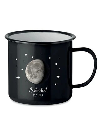Personalizovaný retro plecháček s měsíční fází Personalizovaný retro plecháček s měsíční fází
