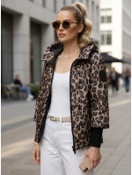 Dámská přechodná bunda v leopardí béžové barvě FashionStreet TY5549
