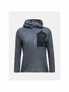Dámská mikina PEAK PERFORMANCE W Freelight Polartec Alpha Hood, šedá