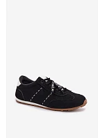 Dámské nízké tenisky s korálky černé Galora