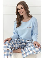 3631 DÁMSKÉ DLOUHÉ PYŽAMO FREJA S–XL