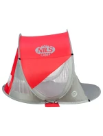 Samonosný plážový stan NILS CAMP NC3142 Červeno-šedý
