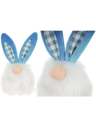 Včelí zajíc 18 cm modrá jarní dekorace dětské