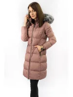Dámská zimní prošívaná bunda starorůžová (7701) Dámská zimní prošívaná bunda starorůžová (7701)