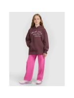 Dívčí mikina oversize s kapucí 4F 4FJRAW25TSWSF2429-51S Dívčí mikina oversize s kapucí 4F 4FJRAW25TSWSF2429-51S