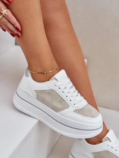 Dámské Tenisky Se Vzorem Bílé Fenarra