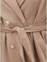 Dámský oversize kabát CAMELLYN dlouhý camel FashionStreet NY0743 Dámský oversize kabát CAMELLYN dlouhý camel FashionStreet NY0743