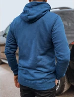 Pánská modrá mikina s potiskem FashionStreet BX5708