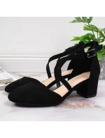 Sergio Leone W SK365A černé páskové sandály