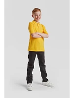 Fruit of the Loom Kids 65/35 Polo Dětské piqué polo 16.3417 heather grey Fruit of the Loom Kids 65/35 Polo Dětské piqué polo 16.3417 heather grey