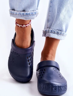 Dámské světlé pantofle Big Star II275002 námořnická modrá