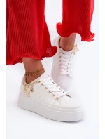 Dámské tenisky s ozdobou Bílé Celedria Dámské tenisky s ozdobou Bílé Celedria