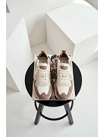 Dámské semišové tenisky Kobbo 66954 béžové