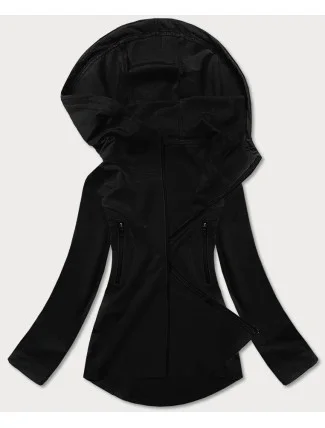 Černá mikina s asymetrickou spodní částí (HD153-01) Černá mikina s asymetrickou spodní částí (HD153-01)