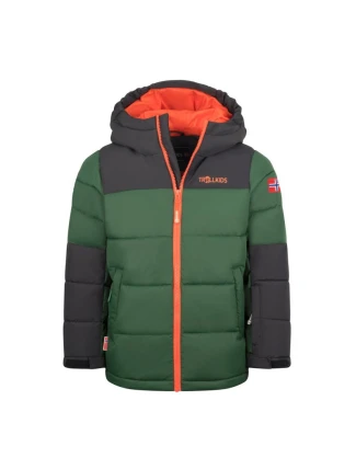 Trollkids Dětská zateplená bunda Narvik Jacket Pro nepromokavá zimní zelená (604-322) Trollkids Dětská zateplená bunda Narvik Jacket Pro nepromokavá zimní zelená (604-322)