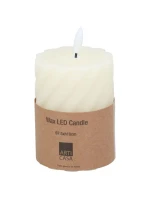 OZDOBNÁ SVÍČKA 75x100MM LED VOSK CREME