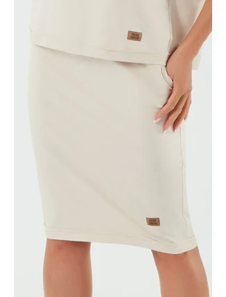 Italian Fashion Stella midi barva: béžová Italian Fashion Stella midi barva: béžová