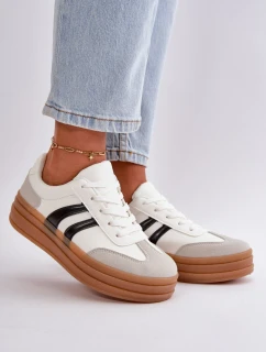 Dámské tenisky na platformě bílo-šedé Nesonice