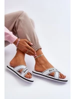 Dámské pantofle s pěnovou podrážkou Big Star Bílá Dámské pantofle s pěnovou podrážkou Big Star Bílá