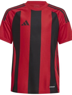 Adidas Striped 24 dětské tričko červené/černé IW2131