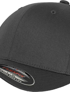 Flexfit 6277 6 Panelová kšiltovka Flexfit Wooly Combed 55.6277 dark grey