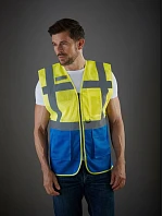 Yoko HVW 820 Hi-Vis síťovaná bezpečnostní vesta 79.W820 red/hi vis yellow Yoko HVW 820 Hi-Vis síťovaná bezpečnostní vesta 79.W820 red/hi vis yellow