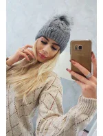 Čepice K168 tmavě šedá