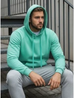 Pánská mikina s kapucí mint FashionStreet BX4946