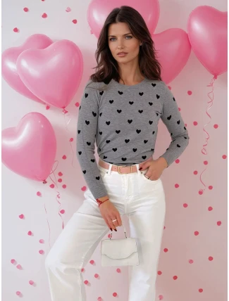 Dámský svetr FREYJA šedý FashionStreet MY2049