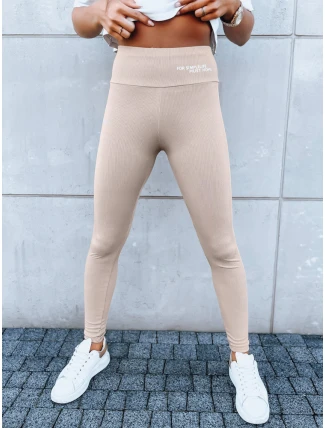 Dámské sportovní legíny SIMPLE LIFE camel FashionStreet UY1616