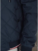 Pánská přechodná prošívaná bunda s kapucí modrá FashionStreet TX5012