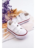 Dětské tenisky na suchý zip Bílý Bernie