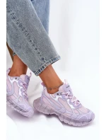 Dámské Kožené Tenisky GOE RR2N4081 Fialové Dámské Kožené Tenisky GOE RR2N4081 Fialové
