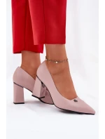 Elegantní Lodičky Na Podpatku Vinceza 62224 Růžové