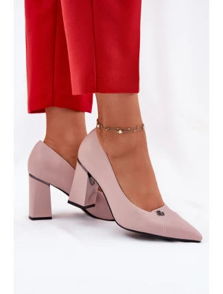 Elegantní Lodičky Na Podpatku Vinceza 62224 Růžové