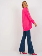Dámský kardigan LC SW 8042.69 fluo růžová - FPrice Dámský kardigan LC SW 8042.69 fluo růžová - FPrice