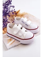 Dětské tenisky na suchý zip Bílý Bernie