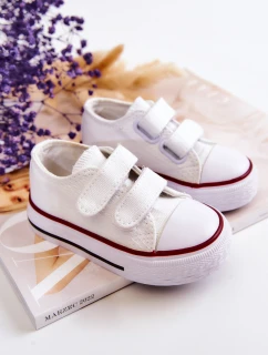 Dětské tenisky na suchý zip Bílý Bernie